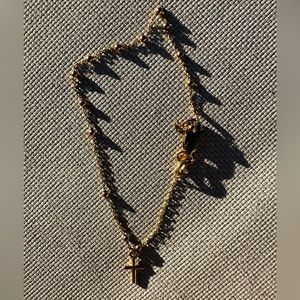 14k Yellow Gold Rosary Bracelet